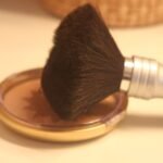 Makeup brush and powder