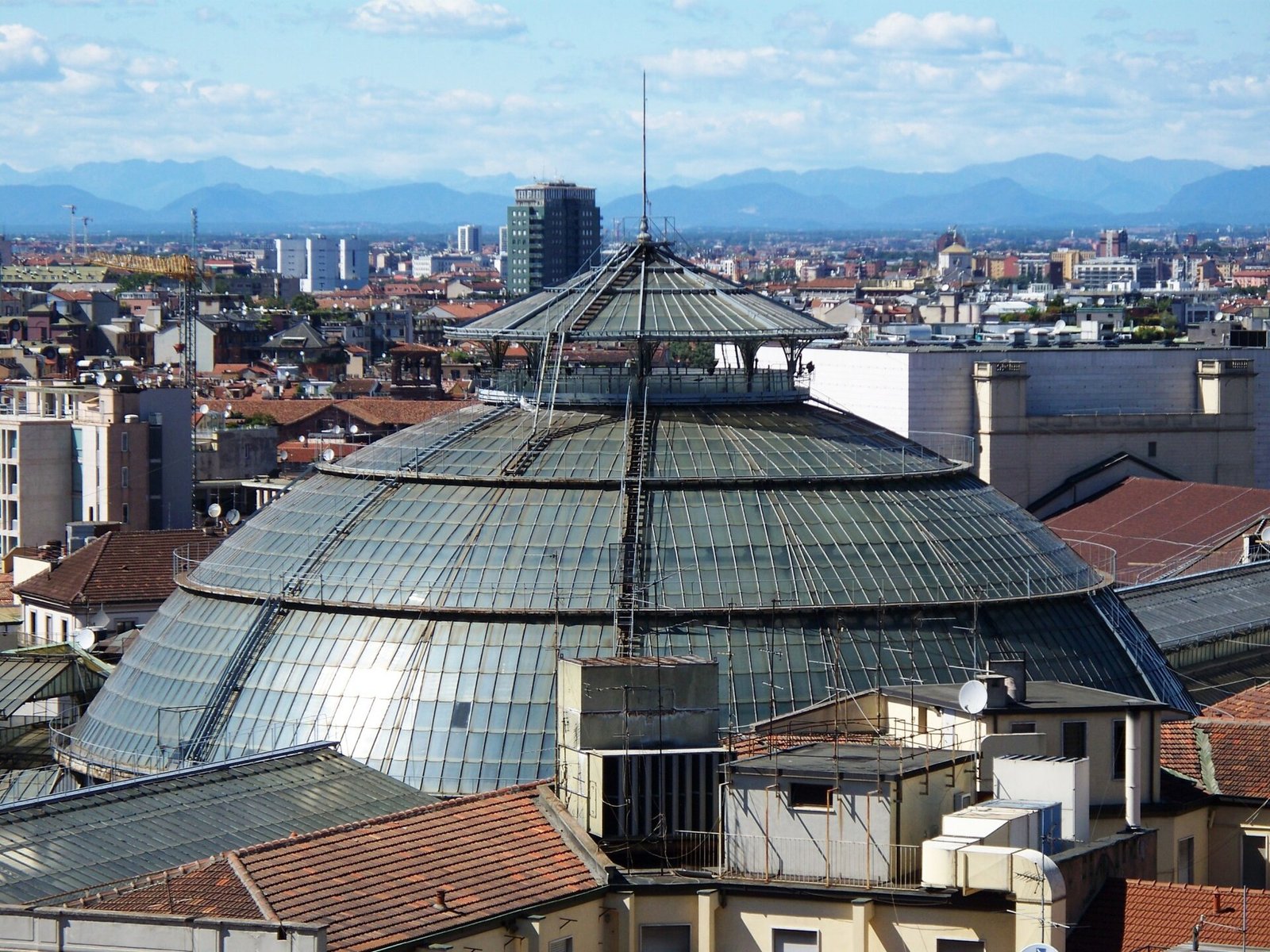 Glass dome of the Galleria Vittorio Emanuele II in Milan