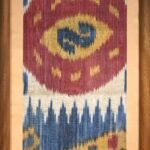 Uzbek adras ikat fabric