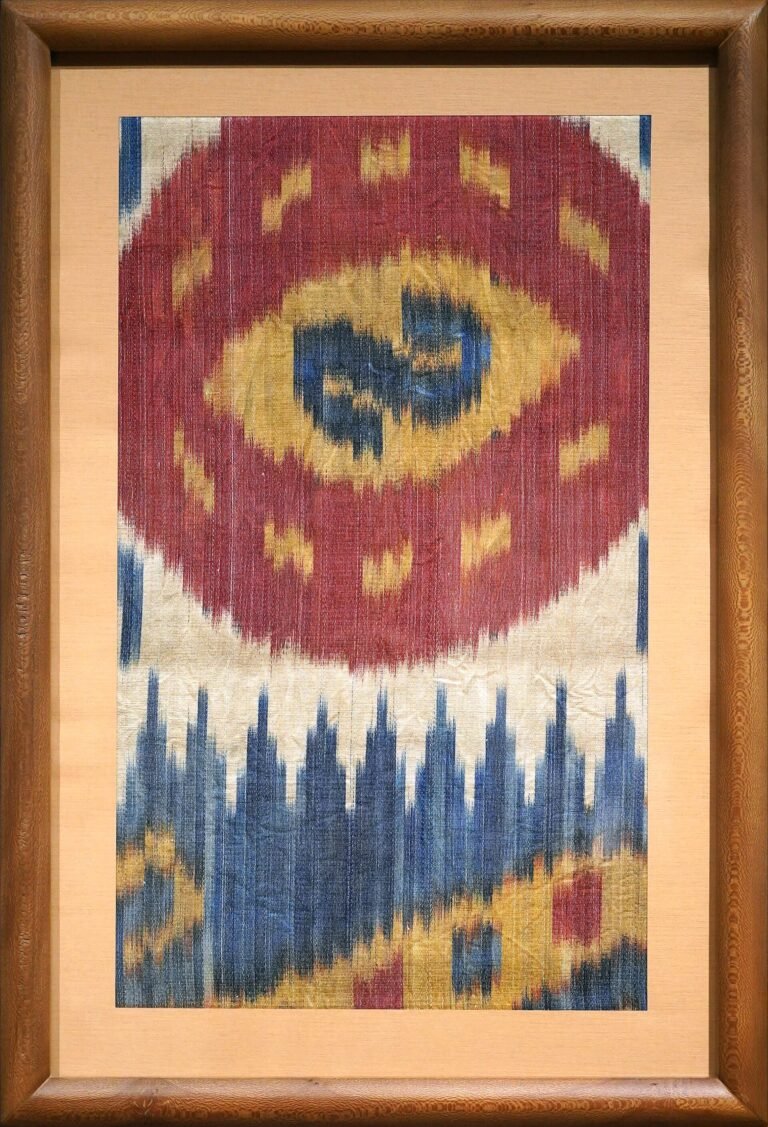 Uzbek adras ikat fabric